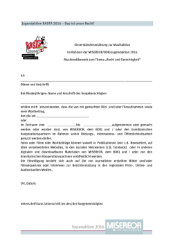 Jugendaktion BASTA 2016 &ndash; Das ist unser Recht!