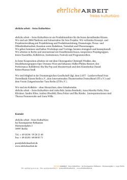 ehrliche arbeit Erste Informationen