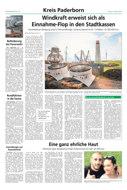 Windkraft erweist sich als Einnahme