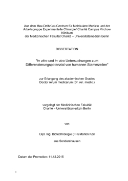 In vitro - Dissertationen Online an der FU Berlin