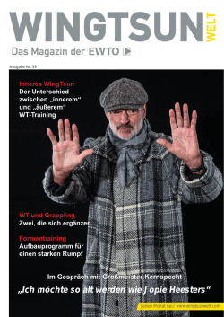 WingTsun-Welt Nr. 39 als PDF - EWTO