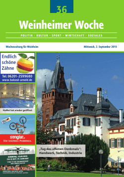 Weinheimer Woche - lokalmatador.de
