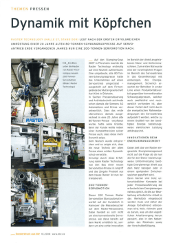 Dynamik mit K&ouml;pfchen - RASTER Technology GmbH