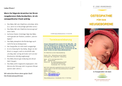 Osteopathie für Neugeborene - St. Josef Krankenhaus Wien