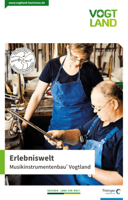 Infobrosch&uuml;re - Erlebniswelt Musikinstrumentenbau