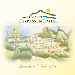 Hotel-Brosch&uuml;re - ALLG&Auml;UER TERRASSEN HOTEL