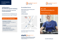 PC- und Netzwerktechniker - Berufsförderungswerk Hamburg