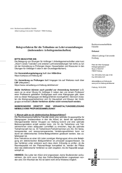 Infoblatt - Belegverfahren Arbeitsgemeinschaften