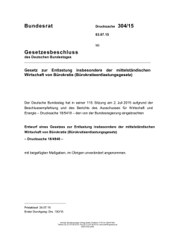 Drucksache 304/15