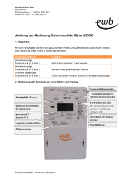 Bedienungsanleitung Drehstromzähler Elster AS3000