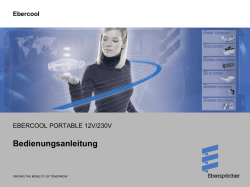 Ebercool Portable Bedienungsanleitung