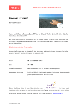 ZUKUNFT IST JETZT!