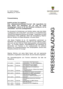 presseeinladung - Landeszentrale für politische Bildung