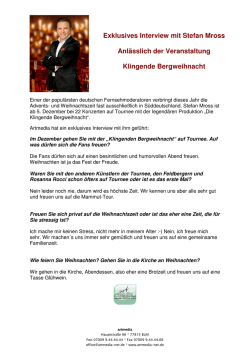 Ein Interview mit ARD-Moderator Stefan Mross