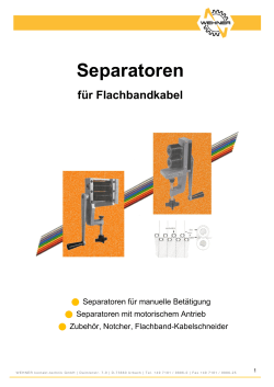 Separatoren - WEHNER kontakt
