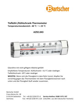 Tiefkühl-/Kühlschrank-Thermometer A292.043