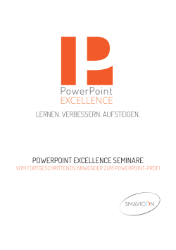 powerpoint excellence Seminare Lernen. verbessern. AuFsteigen.