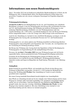 Informationsblatt zum neuen Bundesmeldegesetz PDF