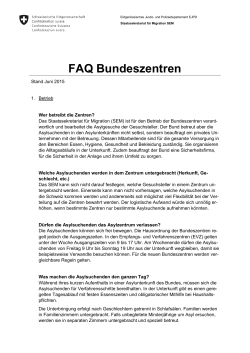 FAQ Bundeszentren