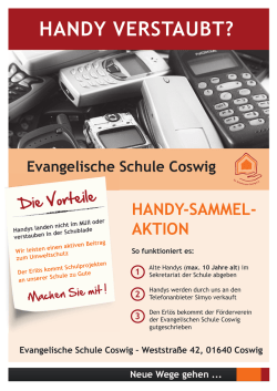 handy verstaubt? - Evangelische Schule Coswig