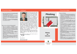 Flyer Phishing - Polizei Sachsen