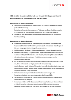 HSSE - Chemoil
