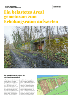 Infoblatt Nr. 1 vom 28. Januar 2016