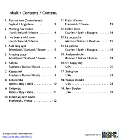 Inhalt / Contents / Contenu