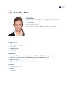 Dr. Katharina Pehle
