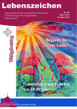 Gemeindebrief 66/2015 - Kirchengemeinde Reppenstedt