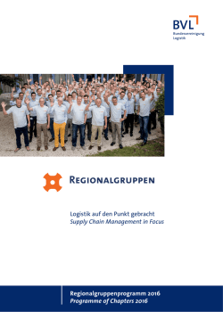 Regionalgruppenprogramm 2016
