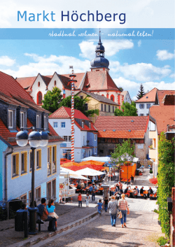 Imagebrosch&uuml;re Markt H&ouml;chberg