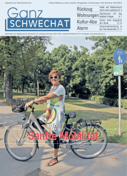Sanfte Mobilität - Stadtgemeinde Schwechat