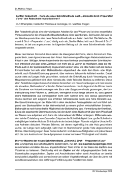 Sanfter Rebschnitt &ndash; Kann die neue Schnittmethode nach &bdquo;Simonit&