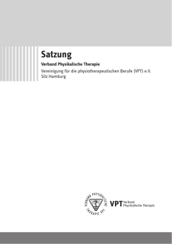 Satzung - VPT BW