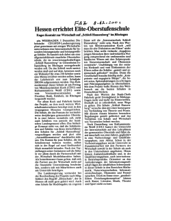 Hessen errichtet Elite