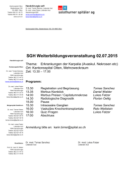 Programm_Olten - Swisshandsurgery