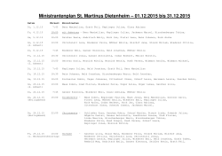 Ministrantenplan St. Martinus Dietenheim – 01.12.2015 bis 31.12.2015