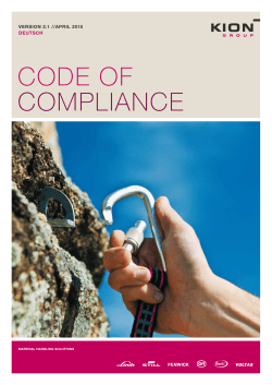 Code of Compliance Deutsch [pdf 1,5 MB]