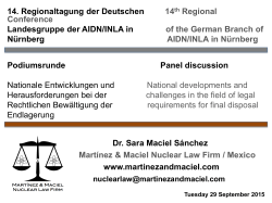 14. Regionaltagung der Deutschen 14th Regional Conference