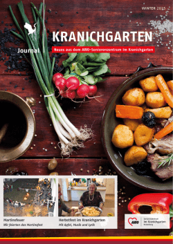 Haus-Journal - AWO-Seniorenzentrum Im Kranichgarten