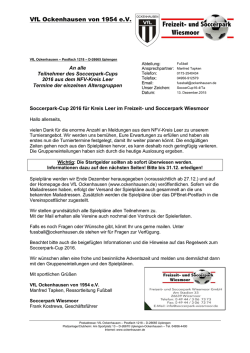 Informationen und Ausschreibung f&uuml;r Bereich Leer