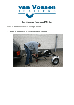 Instruktionen zur Nutzung des ETT trailer
