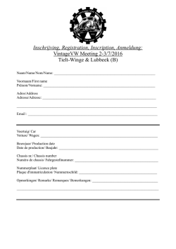 Inschrijving, Registration, Inscription, Anmeldung
