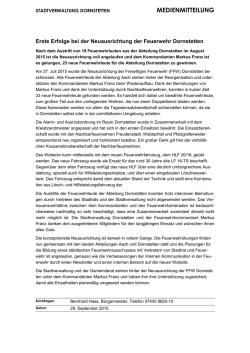 Pressemitteilung Stand 30.09.2015