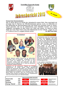 Jahresbericht 2015 - FF-Kamp