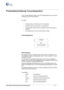 Tourendisposition - COPA Systeme GmbH & Co. KG