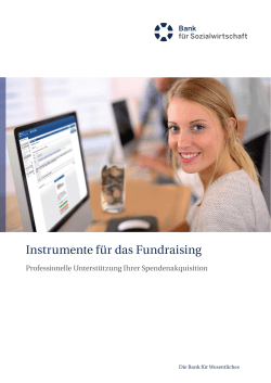 Instrumente f&uuml;r das Fundraising