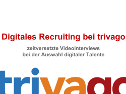 Digitales Recruiting bei trivago