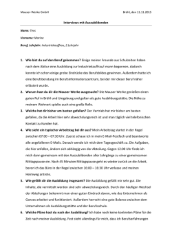Interview mit Marina Tevs